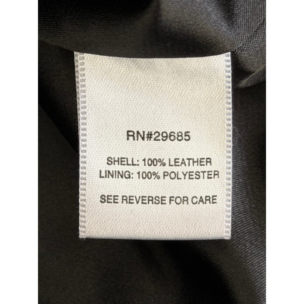 Pendleton Metallic Leather Button Down Jacket Bla… - image 10